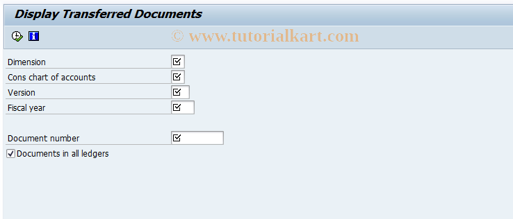 SAP TCode CXNQ - Display Transferred Documents
