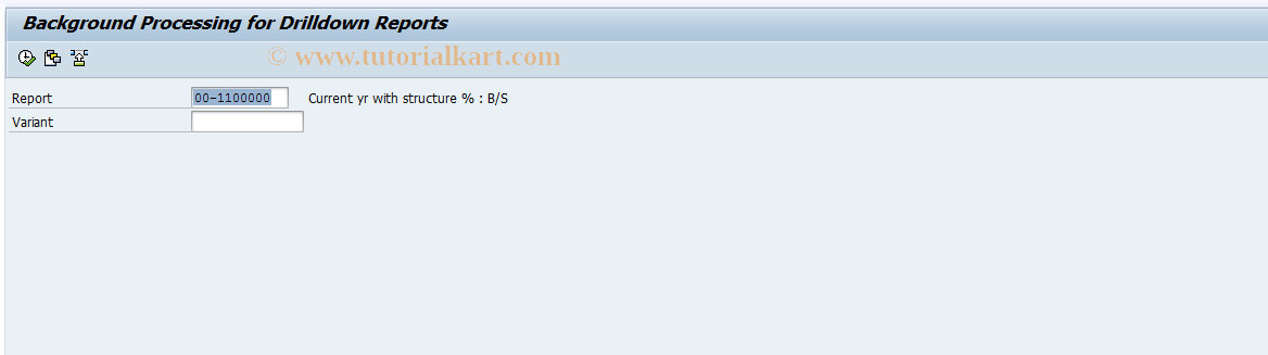 SAP TCode CXRB - Maintain Variants