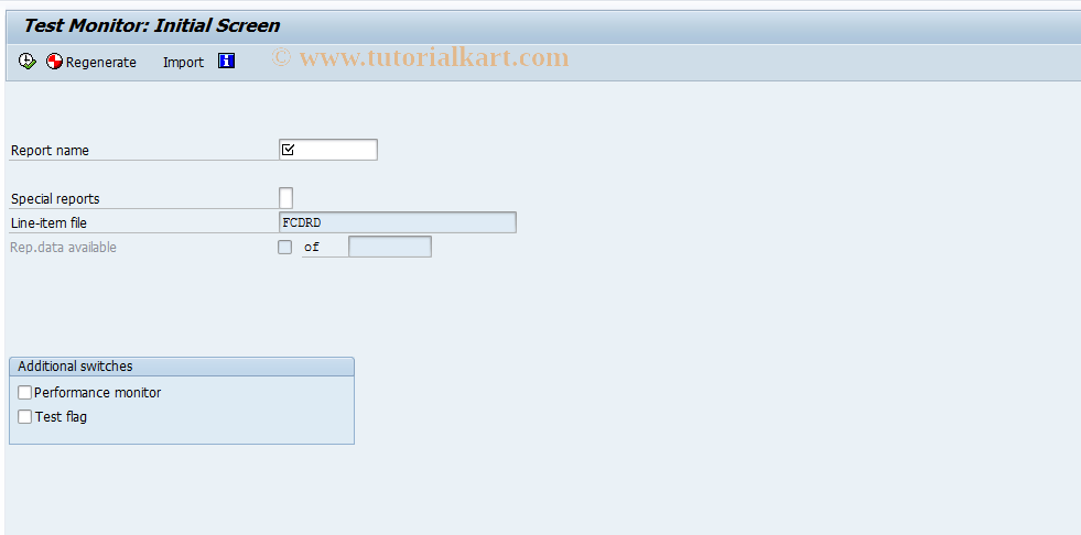 SAP TCode CXRM - Test monitor - drilldown reports