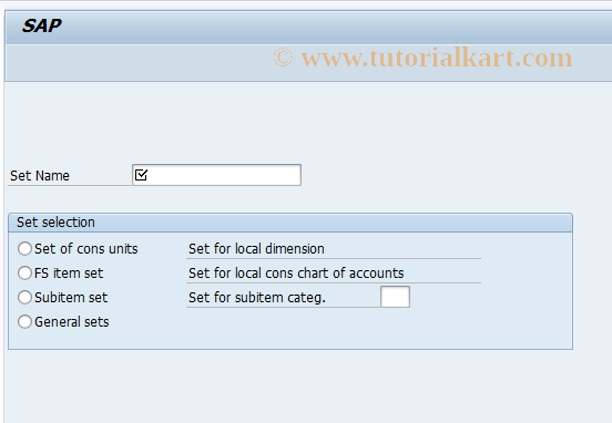 SAP TCode CXSB - Change Set Maintenance