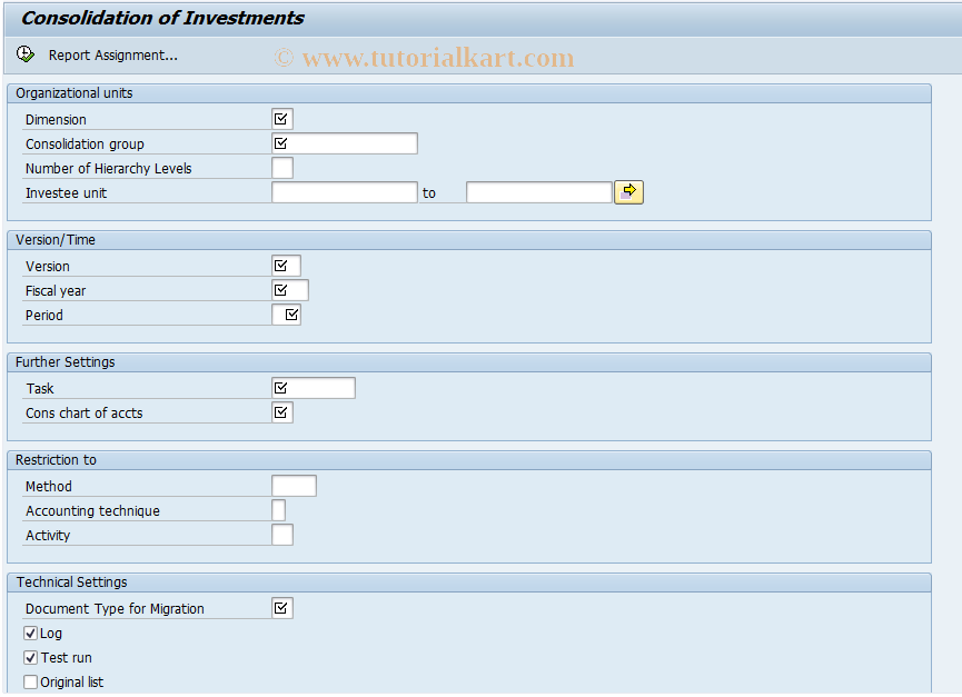 SAP TCode CXSTPMIG - C/I: Migration of Statistical Postings