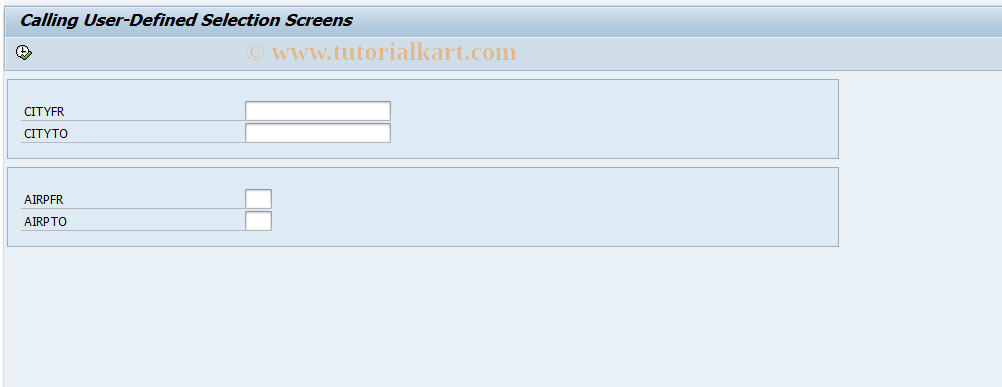 SAP TCode DEMO_REPORT_TRANSACT - Report Transaction with SelScrn 500