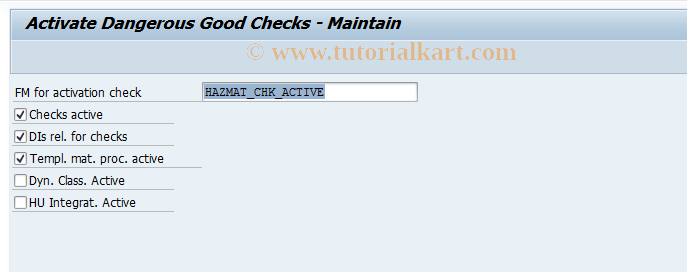 SAP TCode DGA1 - DG: Activation DG Checks