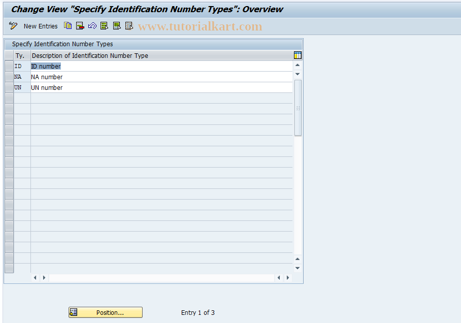 SAP TCode DGC9 - DG: Dialog type for ident. number 