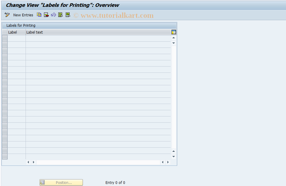 SAP TCode DGCB - DG: Labels for Printing