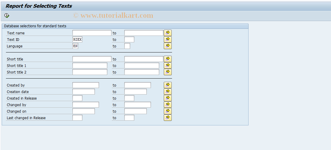 SAP TCode DGTD - DG: Maintain mat-dependent texts