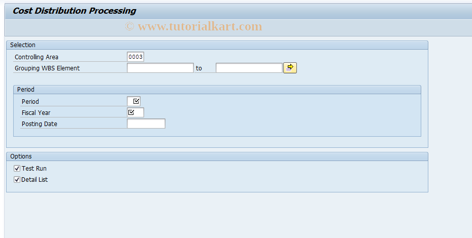 SAP TCode DIS01 - Collective Processing Distribution