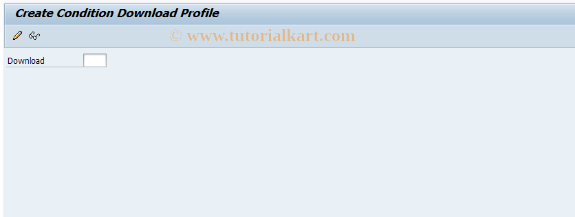 SAP TCode DL11 - Create download profile