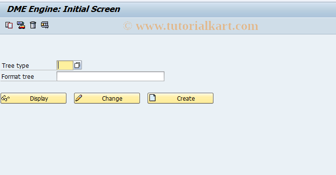 SAP TCode DMEE - DMEE: Format Tree Maintenance Tool