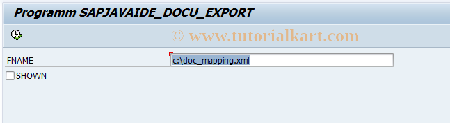 SAP TCode DOCMAP - 