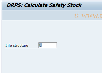 SAP TCode DRPS - Calculate Safety Stock