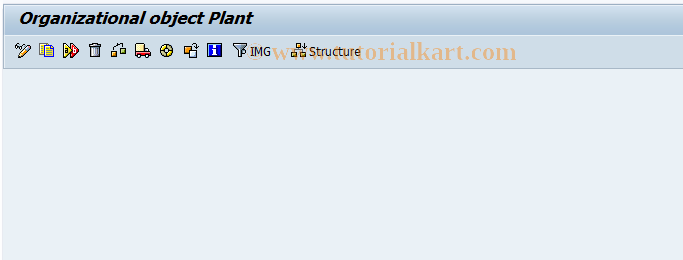 SAP TCode EC02 - Organizational Object Copier: Plant