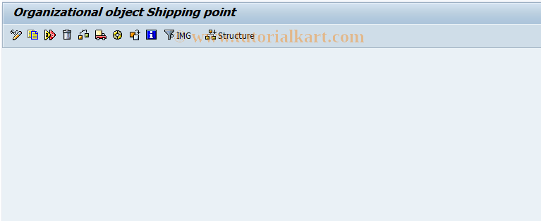 SAP TCode EC07 - Organizational Object Copier: Shipping Point