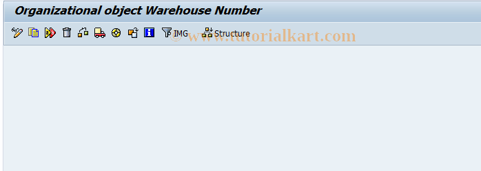SAP TCode EC09 - Organizational Object Copier: Warehouse Number