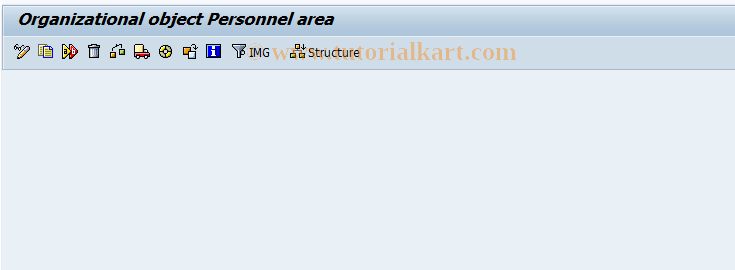 SAP TCode EC10 - Organizational Object Copier: Personnel Area