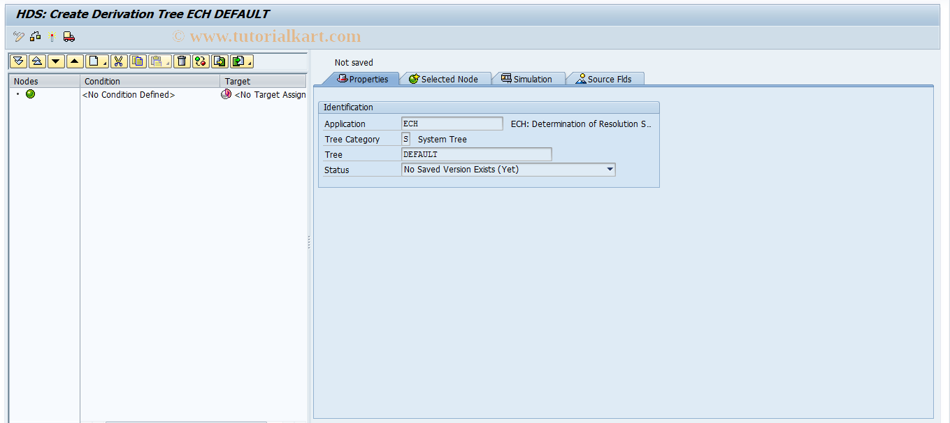 SAP TCode ECH_RESOL_SYS - Define SAP Resolution Strategy