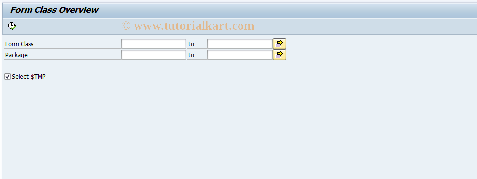 SAP TCode EFCM - Print Workbench Form Class Processg