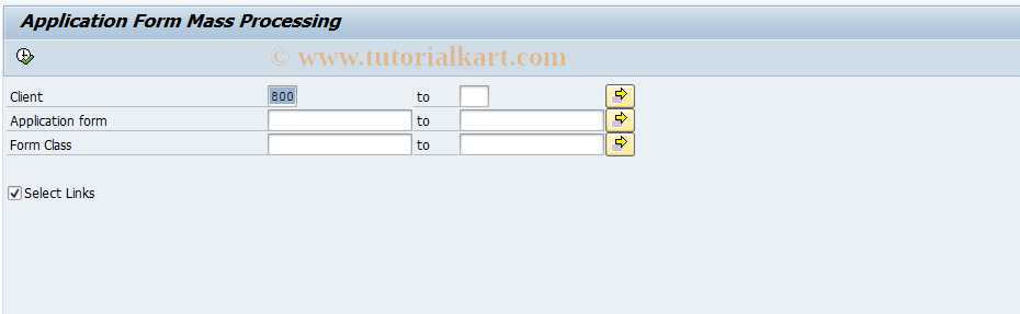 SAP TCode EFTRADMLANGUS - Print Workbench Mass Processing
