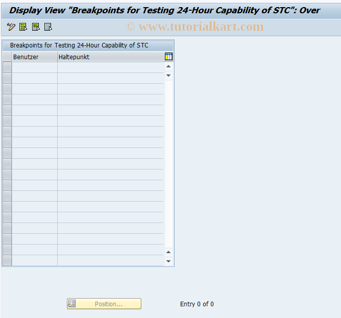 SAP TCode EGPB - Assign Breakpoint to User