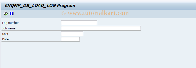 SAP TCode EHQL - EH&S-QM: Display Logs