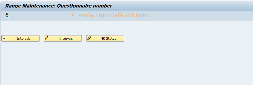 SAP TCode EHSMQUEST01 - Number Range Maintenance Questionnaire