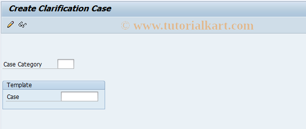 SAP TCode EMMAC1 - Create Case