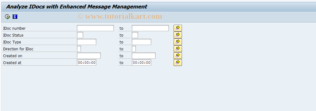 SAP TCode EMMAIDOCLOG - IDoc log via EMMA