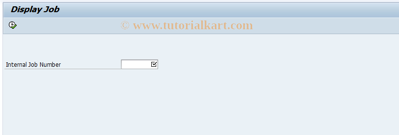 SAP TCode EMMAJ3 - Display Job