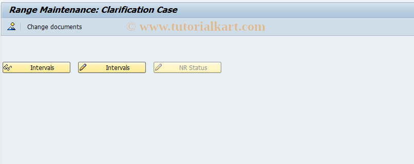 SAP TCode EMMA_NR_CASE - Number Range Maintenance: EMMA_CASE