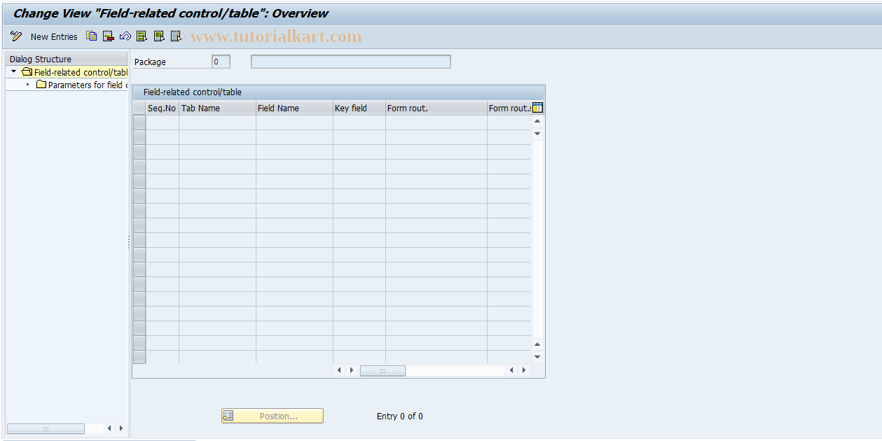 SAP TCode EW04 - EMU Conversion: Field-Relative Control