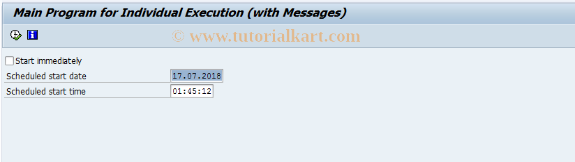 SAP TCode EW18 - EMU: Load Depreciation Areas