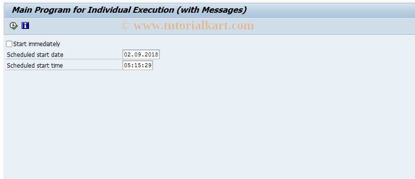 SAP TCode EW50 - MM Post Adjustment Documents