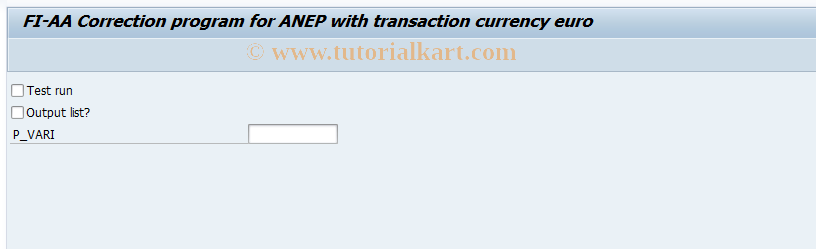 SAP TCode EWA3 - Reconcil. of critical FI-AA documts