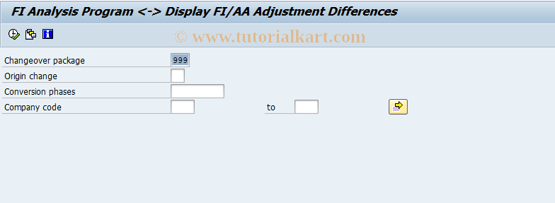 SAP TCode EWF1 - Display FI/AA Adjustment Differences
