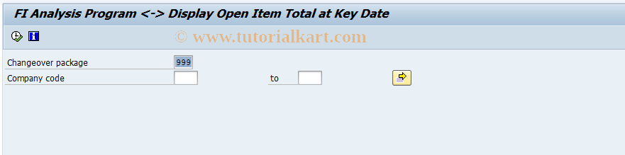 SAP TCode EWF2 - Display Open Item Total at Key Date