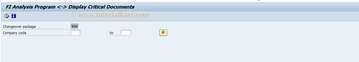 SAP TCode EWF3 - Display Critical Documents