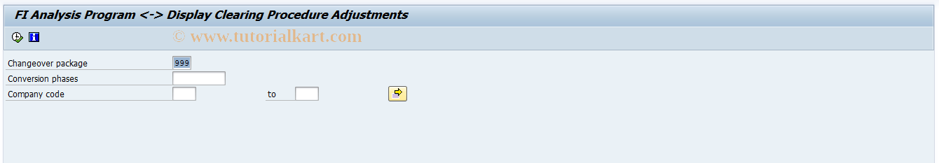 SAP TCode EWF4 - Display Clearing Proced.Adjustment