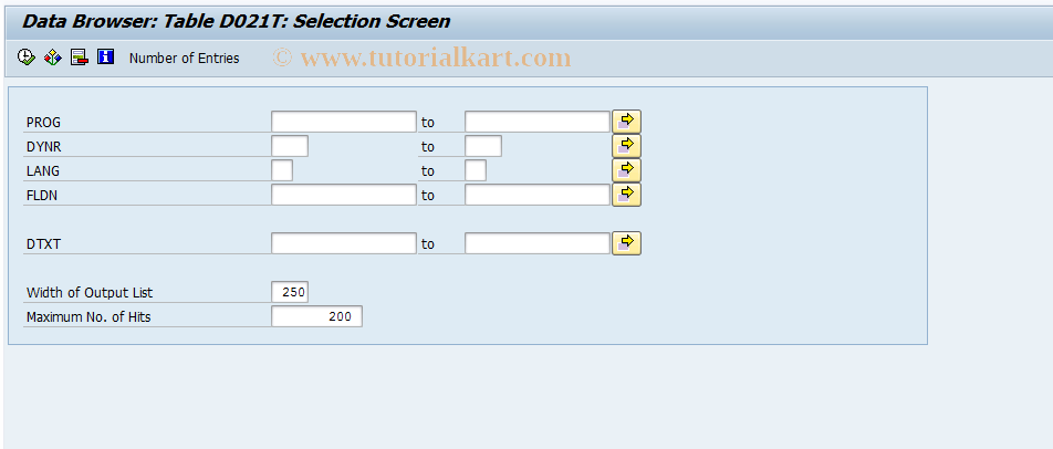 SAP TCode EWK2 - Customer Development: Curr.on Screen