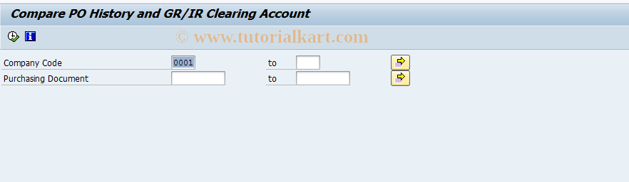 SAP TCode EWM6 - Reconcile GR/IR Clearing Account