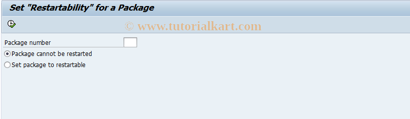SAP TCode EWT1 - Set Ability to be Restarted