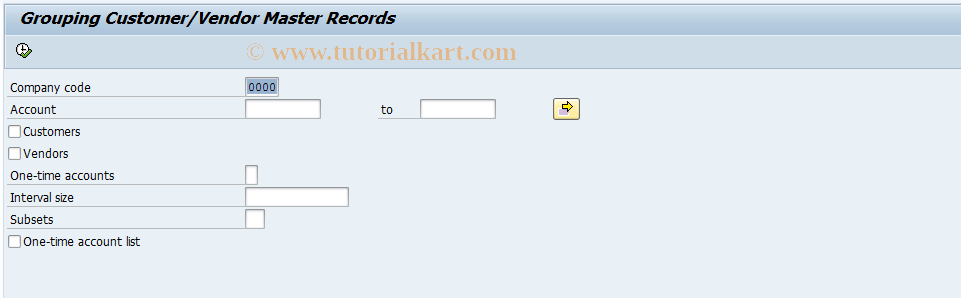 SAP TCode F.1A - Customer/Vendor Statistics