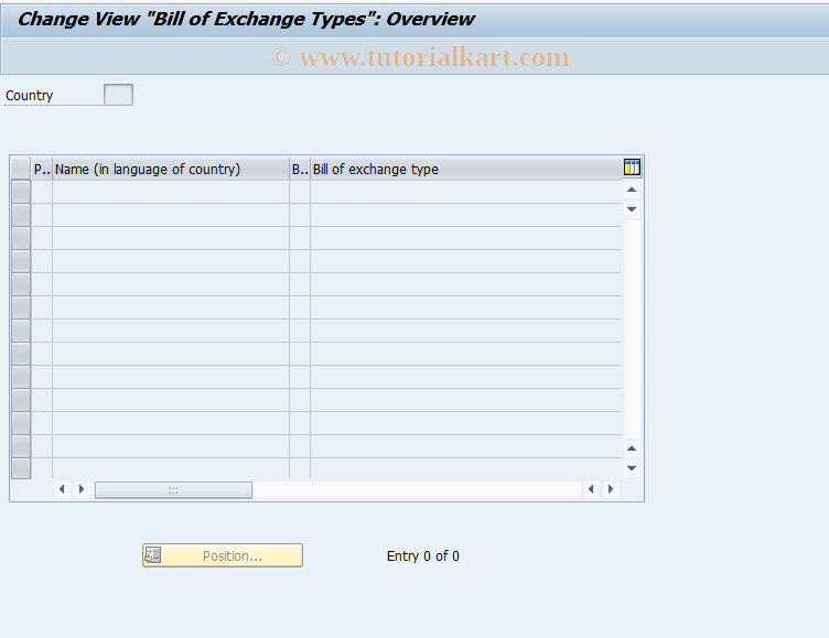 SAP TCode F.39 - C FI Maintenance  table T042Z (BillExcTyp)