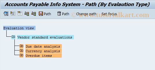 SAP TCode F.46 - A/P: Evaluate Info System