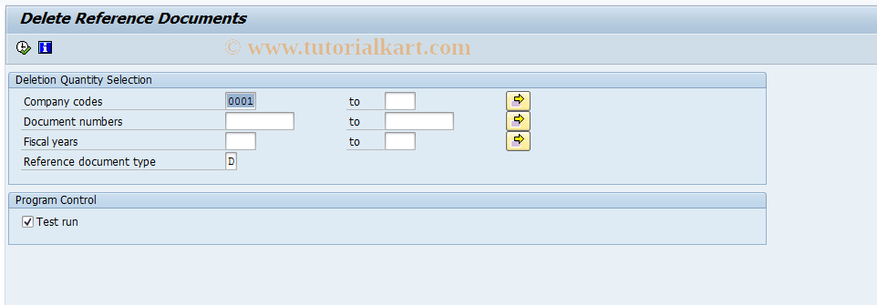 SAP TCode F.56 - Delete Recurring Entry Documents