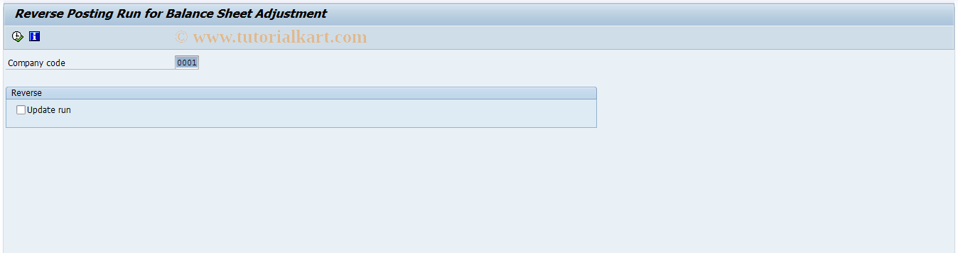 SAP TCode F.5G - G/L: Subseq.Adjustment(BA/PC) Sp.ErA