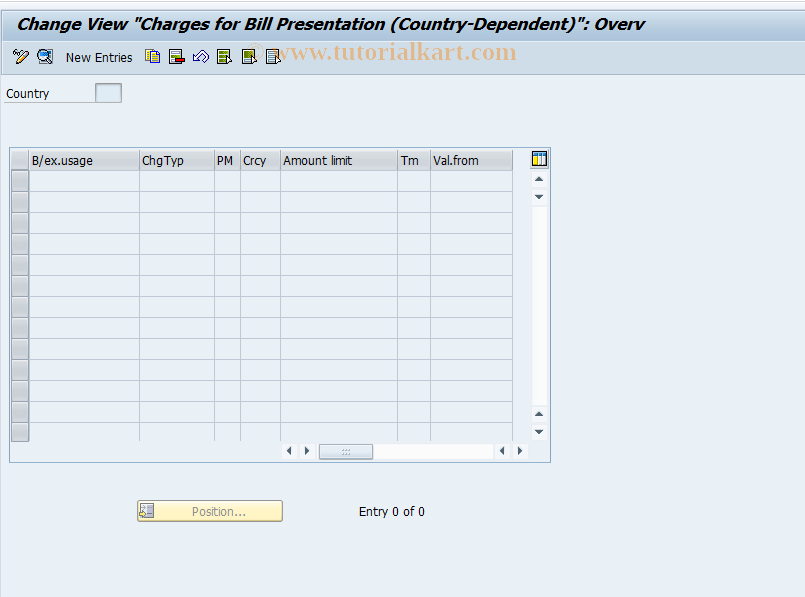 SAP TCode F.91 - C FI Maintain Table T045L