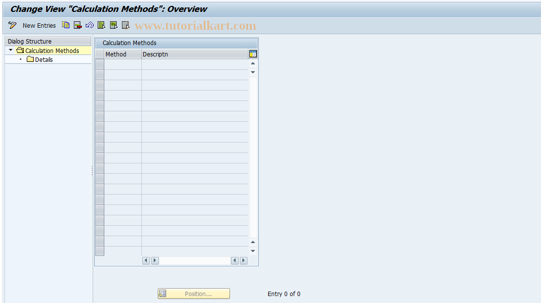 SAP TCode F107_PROVMETH - FI Provision Calculation Methods SAP TCode F107_PROVMETH - FI Provision Calculation Methods