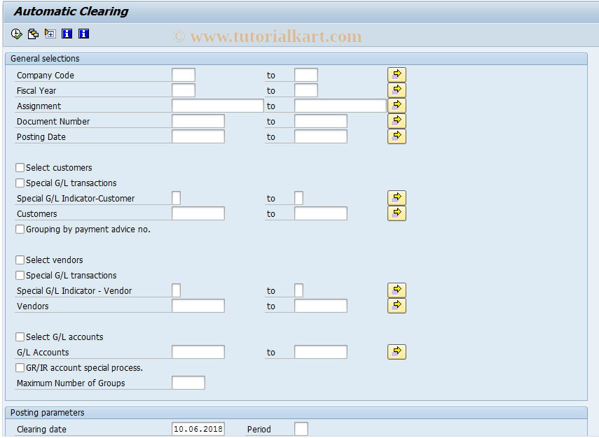 SAP TCode F13E - Automatic Clearing With Currency