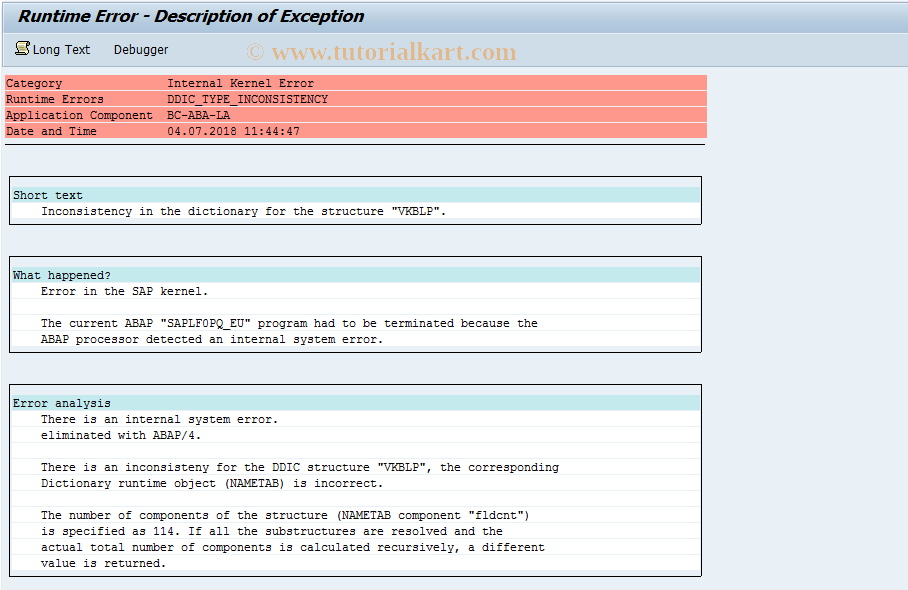 SAP TCode F831 - Create Recovery Request