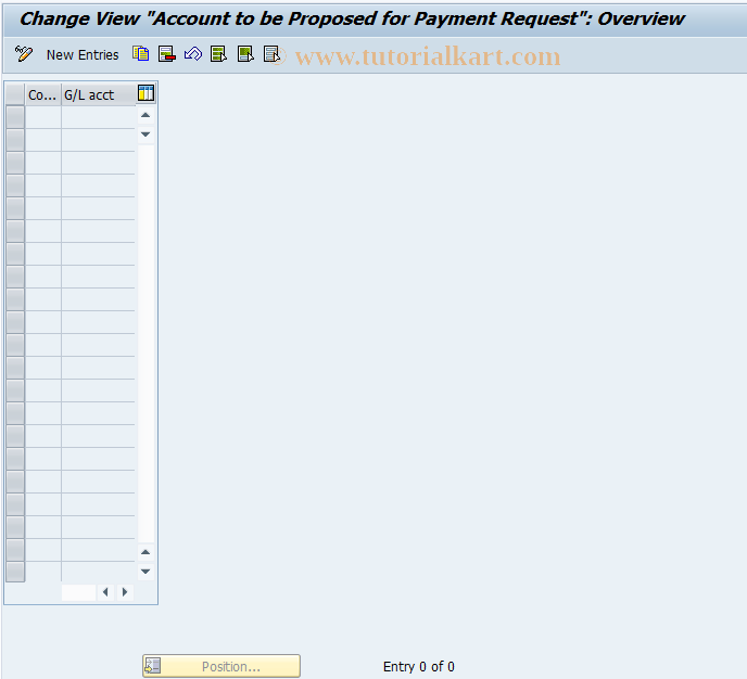 SAP TCode F857 - Accounts to be Proposed: Requests